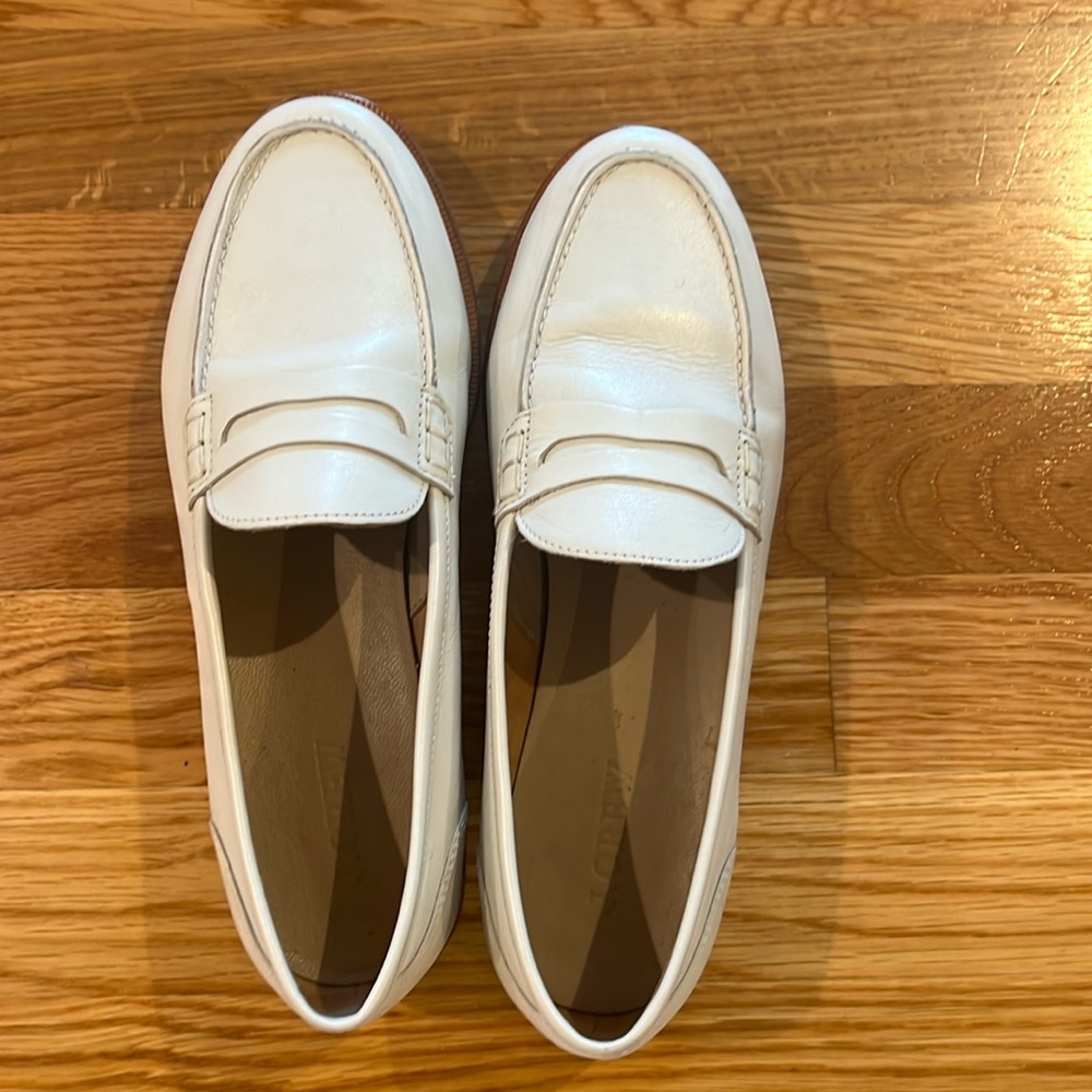 J. Crew Cream Loafers